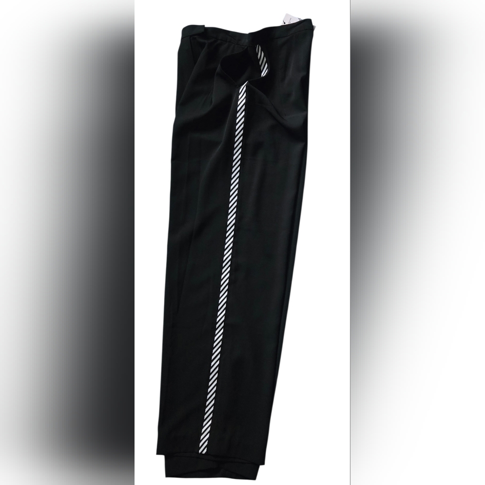 Mistress Rocks Black 'Charge' Trousers with Chevron Side Stripes ~ NWT - Picture 7 of 16